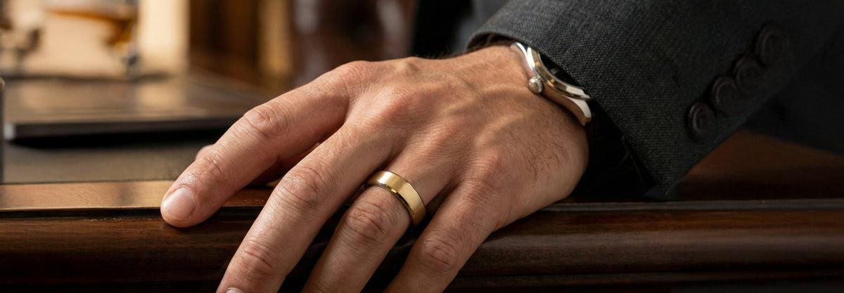 10K Yellow Gold Wedding Bands l Just Mens Rings – Page 2