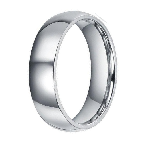 The Grant Classic Polished Stainless Steel Wedding Ring 6mm