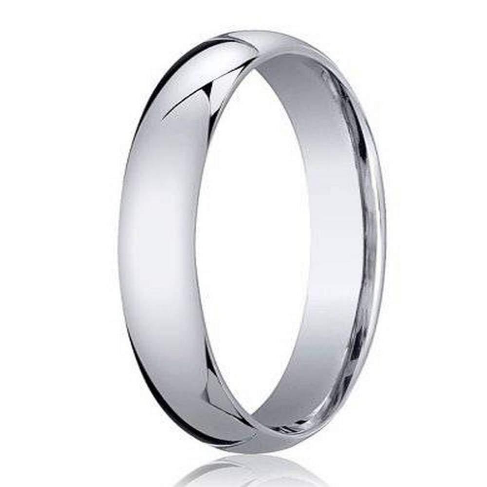 950 Platinum Men's Wedding Ring, Traditional Design-4mm
