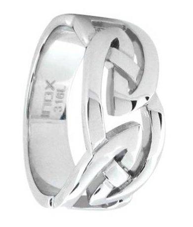 Stainless Steel Celtic Knot Ring -9mm