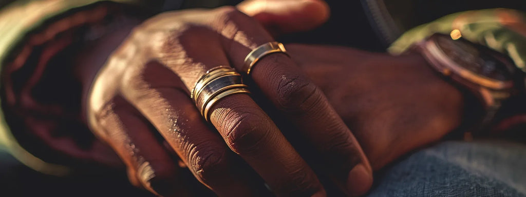 vintage gold mens wedding rings