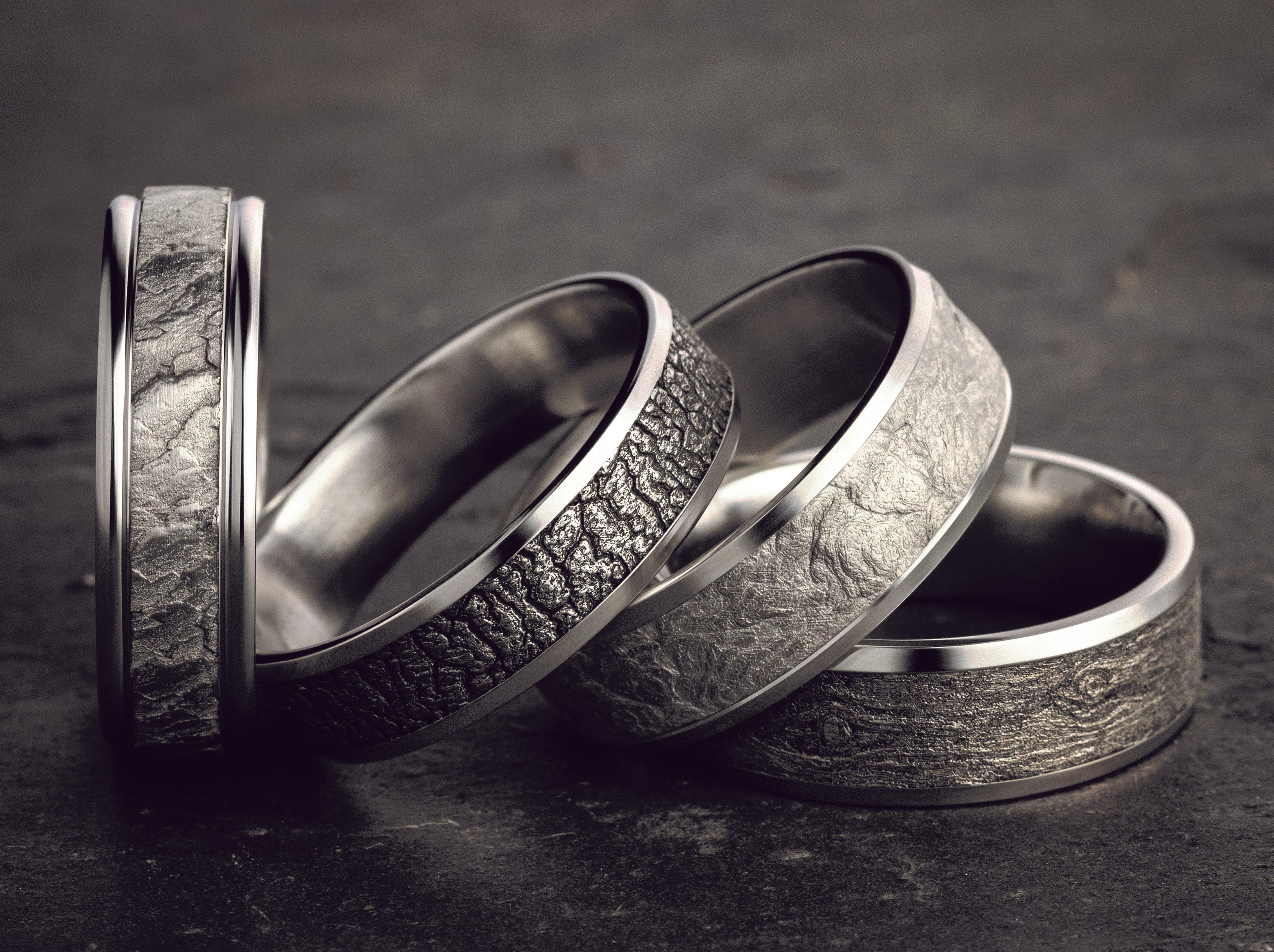 Men Women Engagement Rings Titanium Steel Ring Wedding Rings Wedding Rings  Wedding Bands For Valentine's Day,