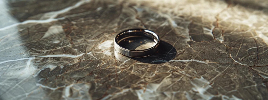 minimalist titanium band designs