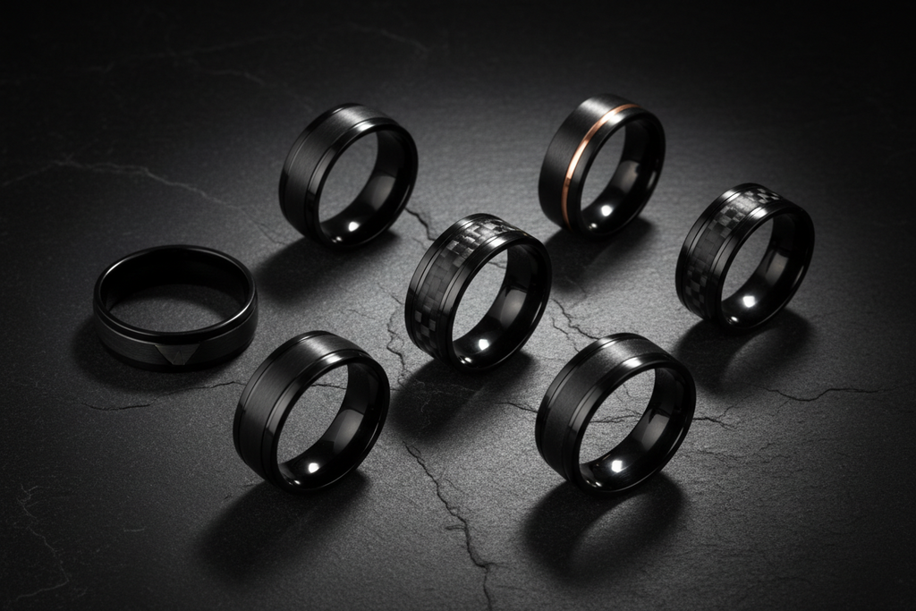 Shop Black Rings for Men l Wedding Rings for Men – Just Mens Rings