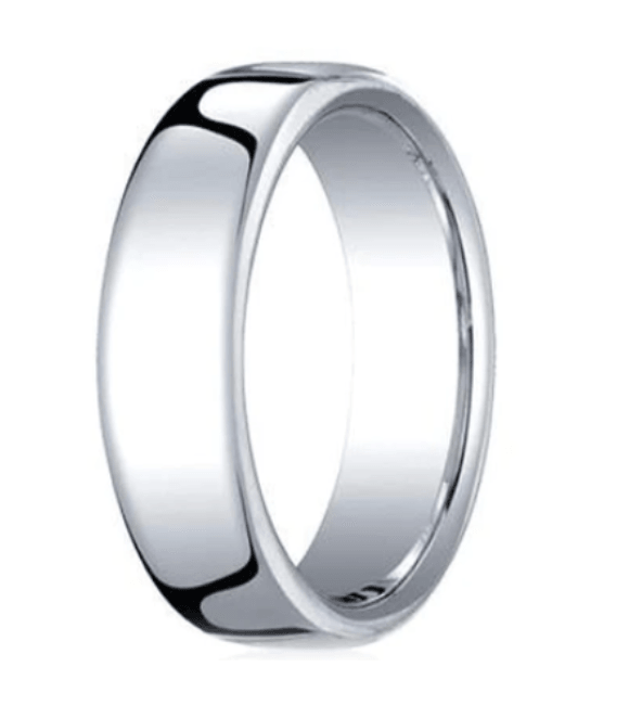 Men's 950 Platinum Wedding Ring with Euro Heavy Fit
