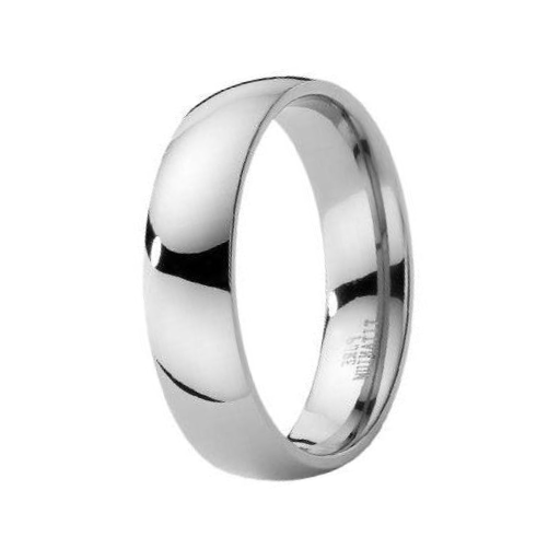 Willis Judd Men's 7mm Titanium Band Ring - Engraved Forever Together, Black Velvet Box