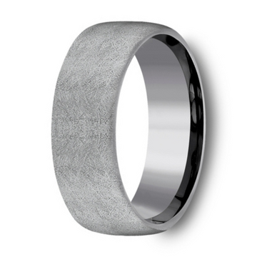 The Aurora Men's Tantalum 8mm Swirl Finish Euro Fit Ring