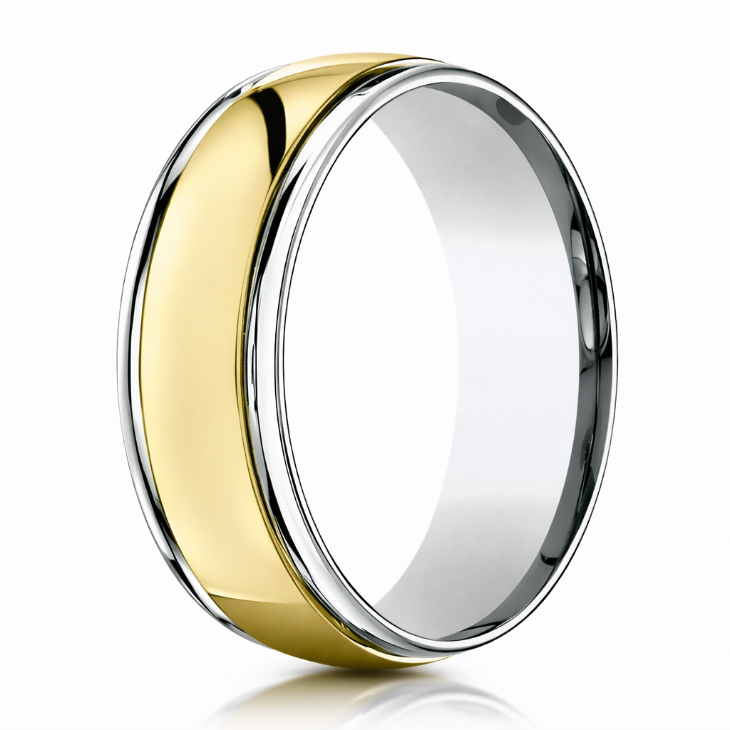 Shop All 18K Gold Men's Wedding Rings l Just Mens Rings