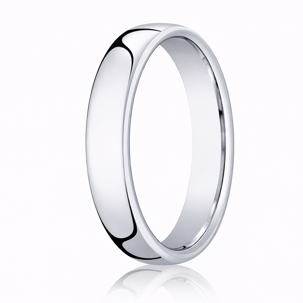 mens white gold dress rings The Prime 18K White Classic Men's Wedding Band, Heavy Fit mens white gold wedding band