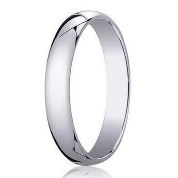 4mm Traditional Domed Polished Finish 14K White Gold Wedding Band