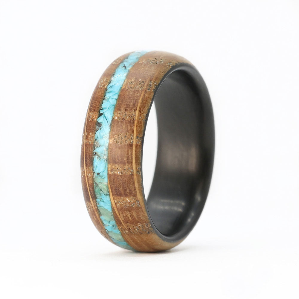 Men's Wood Inlay Rings l Wedding Bands & Fashion Rings