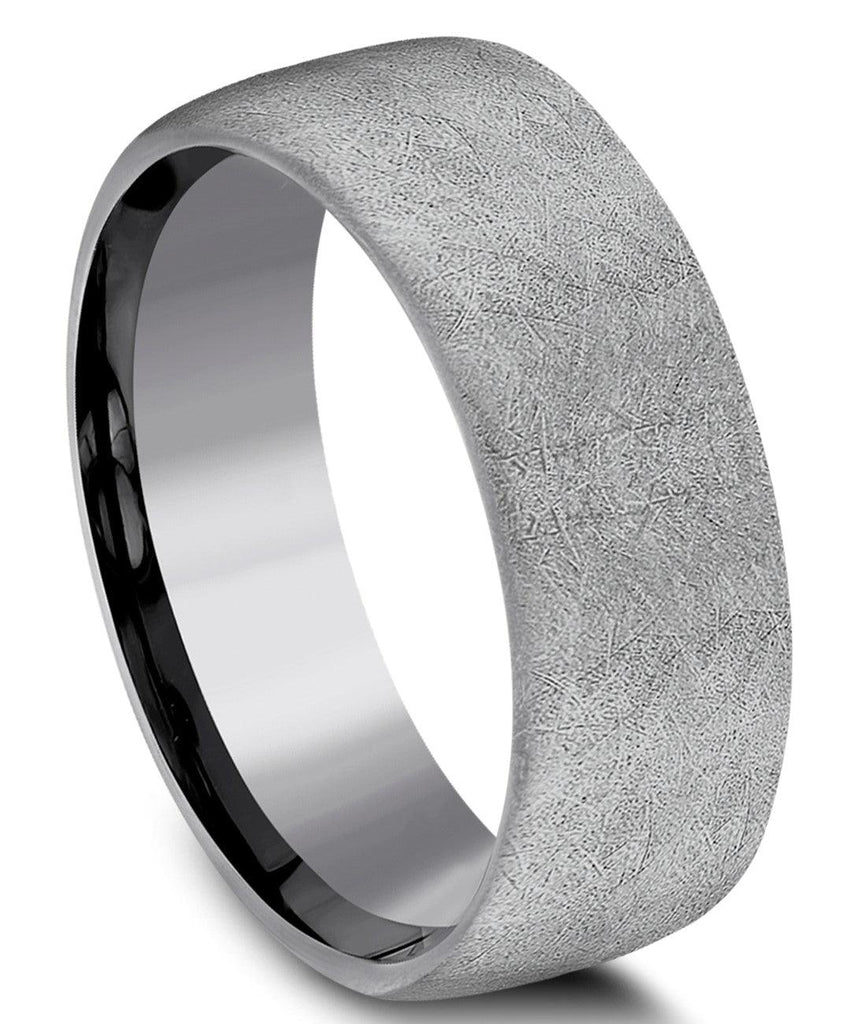 Benchmark Tantalum 8mm Swirl Finish Ring