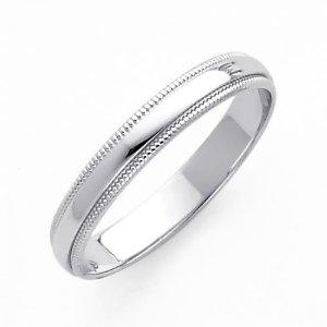 Men's Cobalt Chrome Wedding Ring with Polished | 4mm