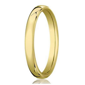 Heavy Comfort Fit 18K Yellow Gold Men's Designer Wedding Ring | 3.5mm