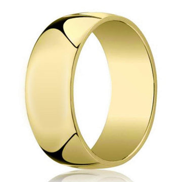 6mm 14k Yellow Gold Designer Wedding Ring for Men