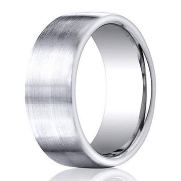 Benchmark Cobalt Chrome Men's Wedding Band, Satin Finish- 7.5mm