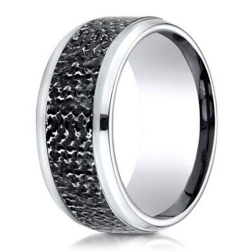 Contemporary Men's Cobalt Chrome Wedding Ring | 9mm width