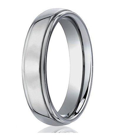 5mm Men's Benchmark Titanium Wedding Ring with Polished Finish