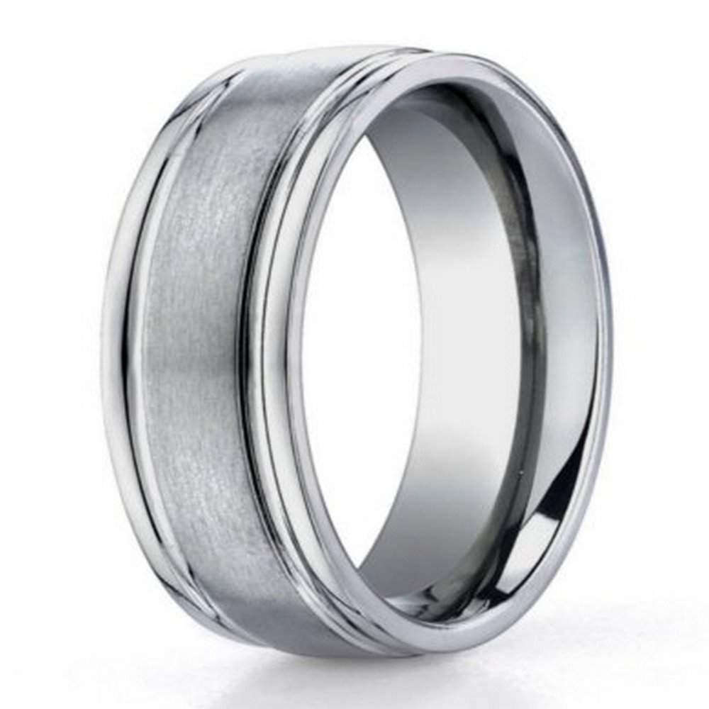 6mm Benchmark Titanium Satin Finish Rounded Edge Men's Wedding Ring