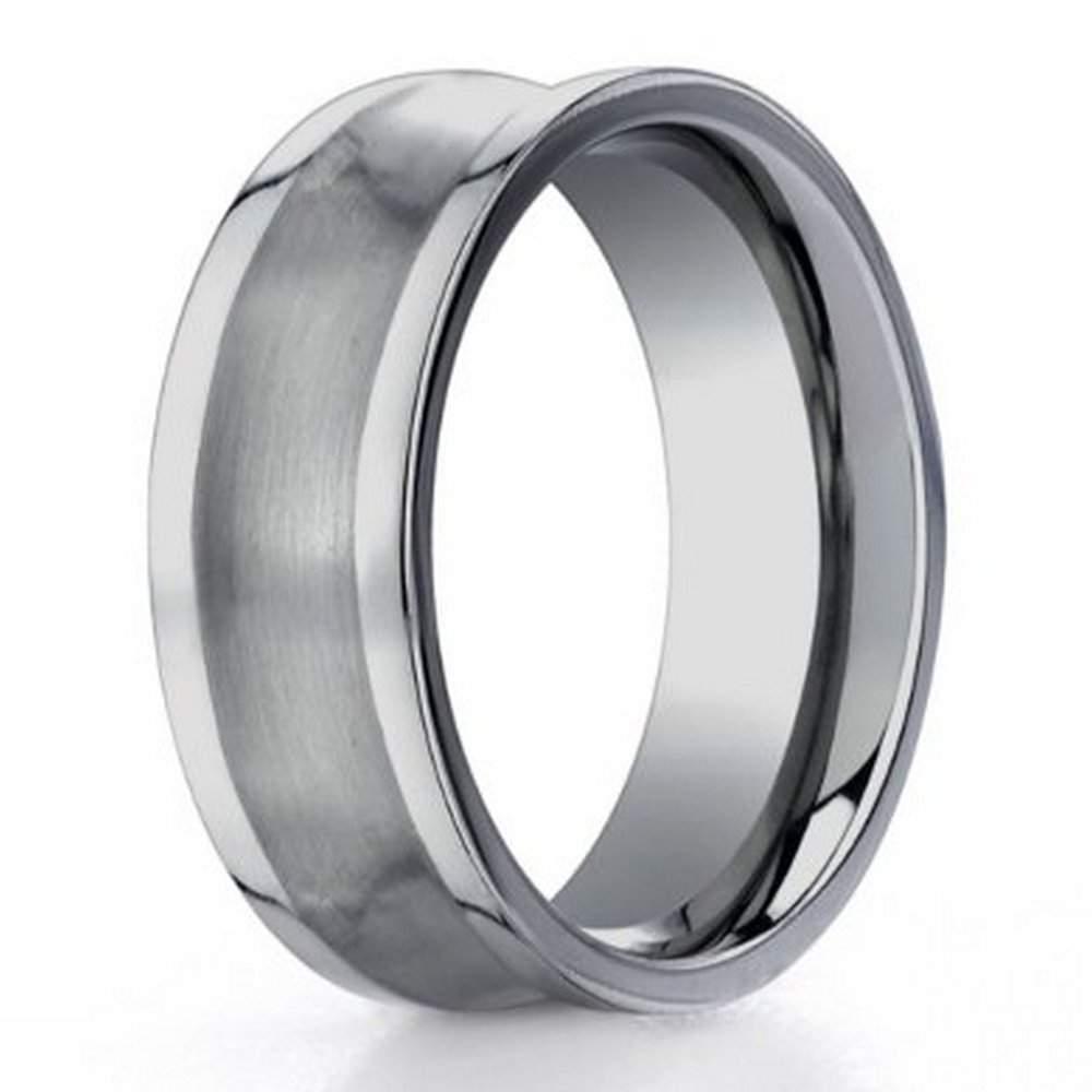 6mm Benchmark Titanium Concave Satin Finish Men's Wedding Ring