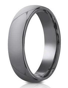 Tantalum 6.5mm Domed Design Polished Ring