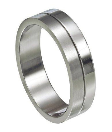 Dual Finish Stainless Steel Ring -6mm