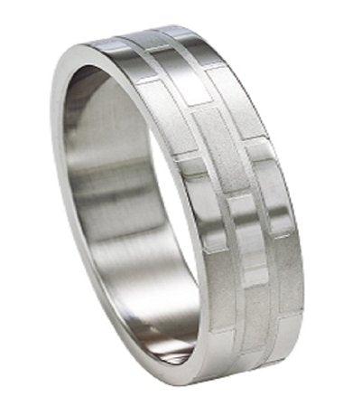 Stainless Steel Band with Two Finishes -8mm