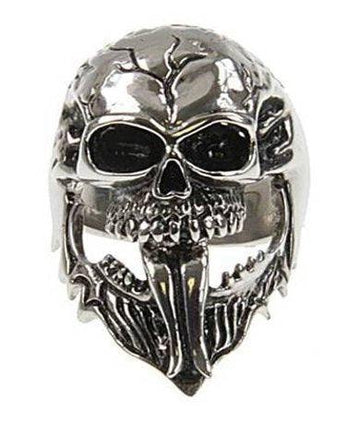 Cast Stainless Steel Skull Ring -38mm