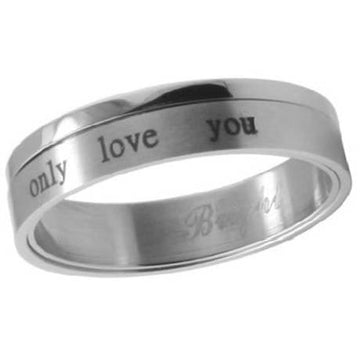 "Only Love You" Two Piece Ring - Just Mens Rings