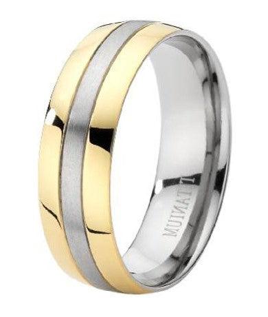 Two Tone Wedding Bands Ring Set for Womens for Mens for His for Her – LTB  JEWELRY