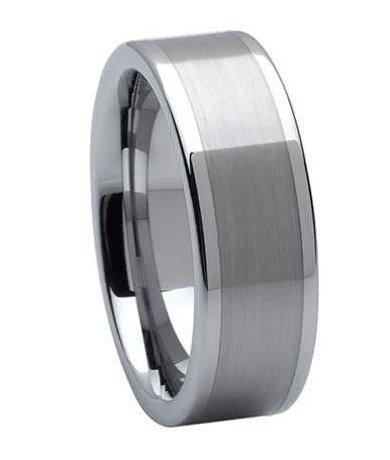 Tungsten Carbide Wedding Ring -8mm