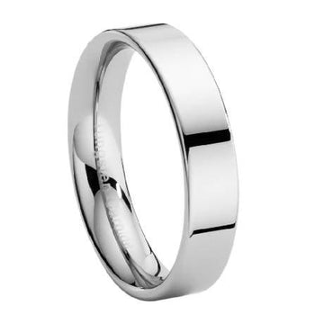 Tungsten Wedding Band with Flat Profile-6mm