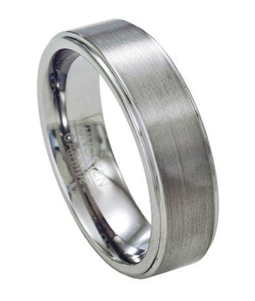 Tungsten Wedding Band with Satin Finish - 7mm