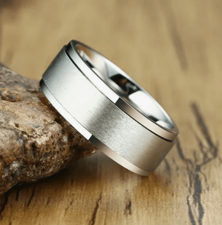 Anillos de acero inoxidable para hombre Anillos Just Mens